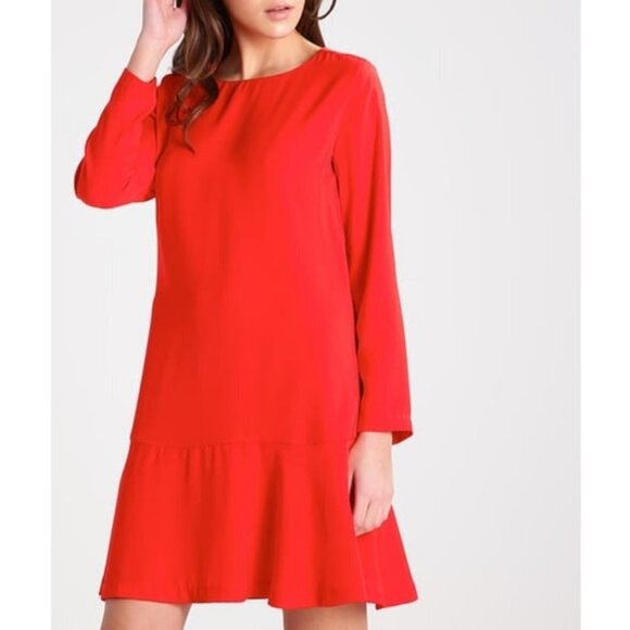 Karen by Simonsen Drop Waist Red Dress 36 EU 4 US - Picture 1 of 3